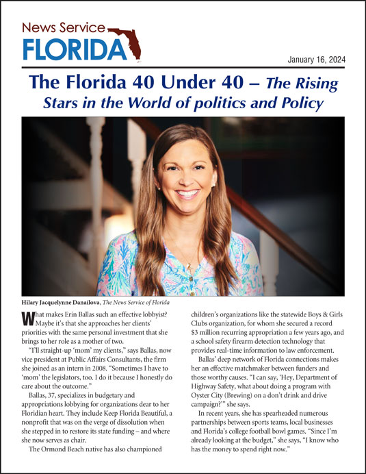 Florida 40 Under 40 Article